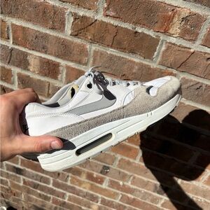 Nike Men's Air Max white and grey suede